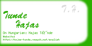 tunde hajas business card